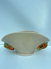 Clarice Cliff basket vase, manufactured by Wilkinson Ltd.