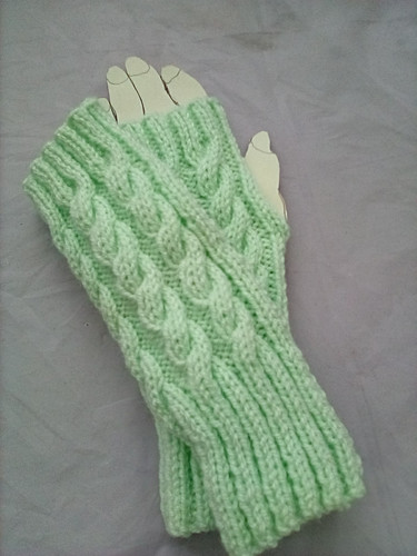 Pale green hand - pale,