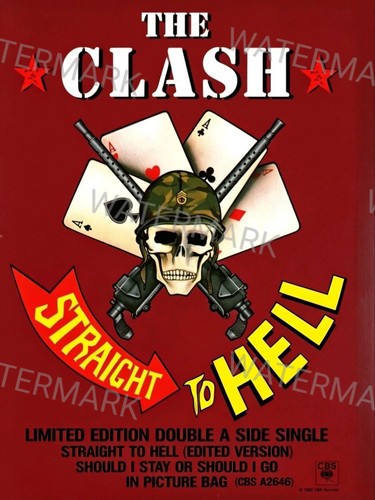 The clash poster - a3, print