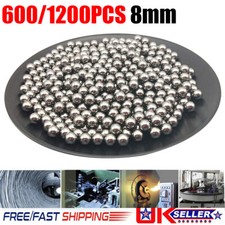 600Pcs 8MM CATAPULT / SLINGSHOT AMMO CARBON STEEL BALL BEARINGS Steel Stainless