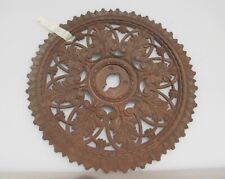 Victorian Iron Ceiling Rose Decorative Chandelier Ceiling Light Old Antique 18"W