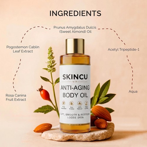 Skincu anti aging body oil - anti-aging,