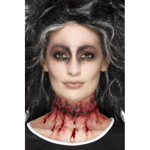 Latex stitched scar prosthetic - stitched,