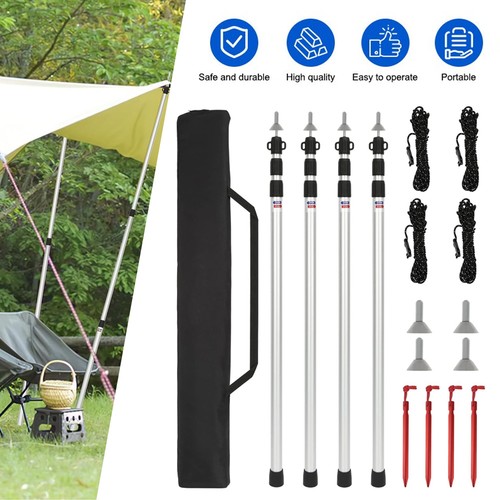 Telescopic tarp poles - telescopic, set