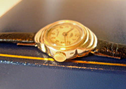 Ladies wrist watch 9ct rose - ladies,