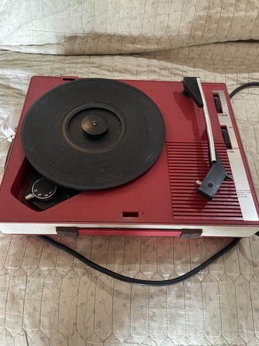 Vintage record player - record,