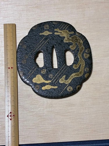 Japanese tsuba dragon - japanese,