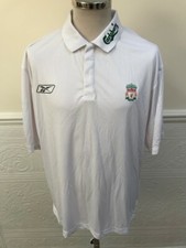 BNWT Reebok LIVERPOOL 2005 White Polo T Shirt Rare Vintage FINAL ISTANBUL SizeXL
