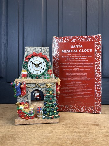 Avon santa musical - santa, fireplace