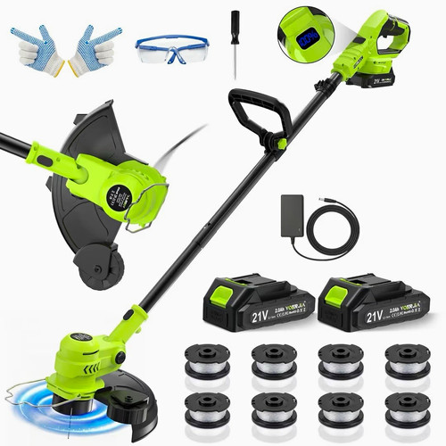 Cordless grass trimmer 21v - cordless,