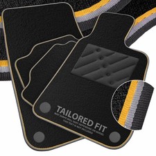To fit Citroen DS3 / C3 2009-2019 Car Mats Tailored Black + Dual Trim [N]
