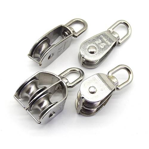 Stainless steel rope pully - stainless,