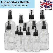 CLEAR Glass Spray Bottle Mist
