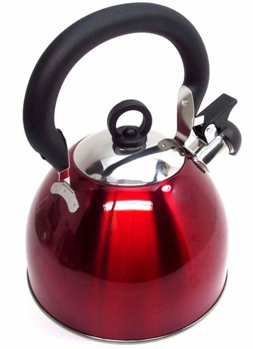 Red stainless steel whistling - stainless,