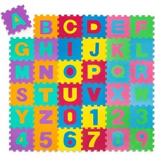 86 pcs Large Alphabet Floor Play Mat Baby Kids Soft EVA Foam Jigsaw Puzzle new