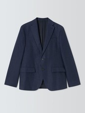 John Lewis Lenham Single Breasted Regular Fit Linen Suit Jacket 42R (Creased) B+