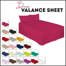 Base Valance Sheet Polycotton Plain Dyed Platform Box Pleated Bed Sheet All Size