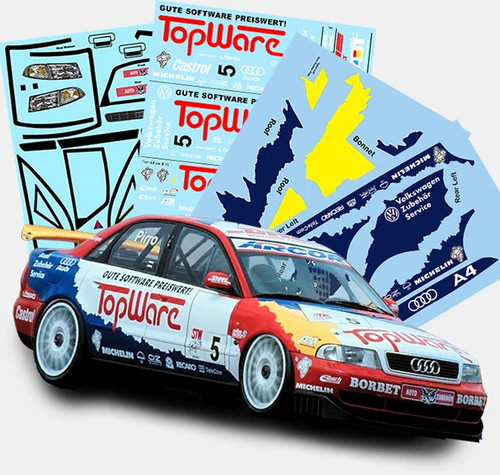 Audi decals tamiya pre - a4,