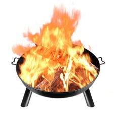 Fire Bowl Fire Basket Ø80cm Metal Multifunctional Fire Pit Fire Pit Heater