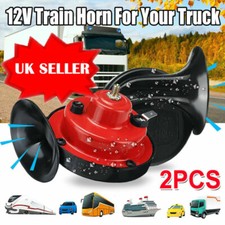 Car Horn Air 12V Twin Snail Set Loud Dual Two Tone Fittings Truck Van Boat Siren