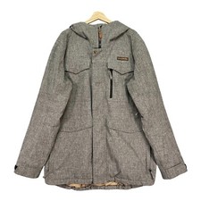 Burton Dry Ride Ski Snowboard Jacket Mens XL Grey Thermo Lite Outdoor VGC