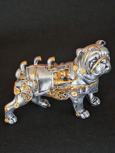 Steampunk figerine bulldog - steampunk,