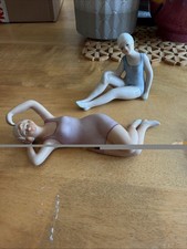 Two Vintage Bisque Porcelain