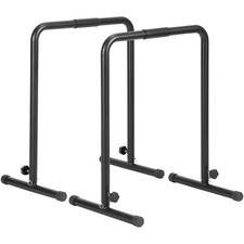 Dip Bars Dip Stand Station 440 lbs Adjustable Height for Strength Training