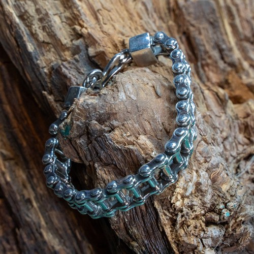12mm bike chain bracelet - 12mm,