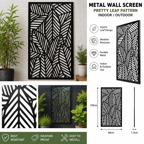 Metal wall screen - wall,