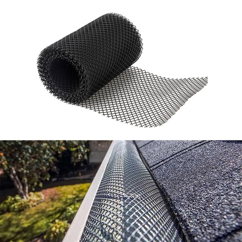 Black plastic gutter - black,