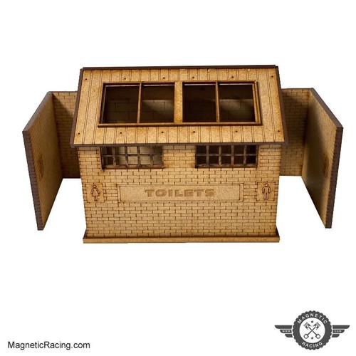 Scalextric slot car buildings - slot,