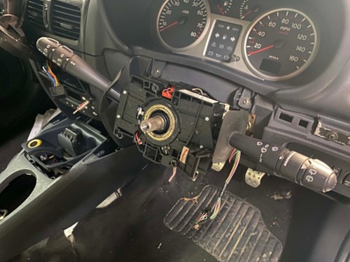 Steering wheel squib slip ring