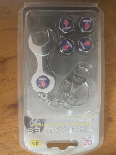 Saab chrome key ring - chrome,