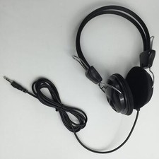 Black Wired Headphones Headset