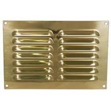 9 x 6" Brass Louvre Vent