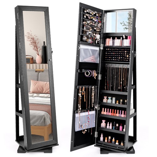 Jewelry cabinet with full - jewelry,