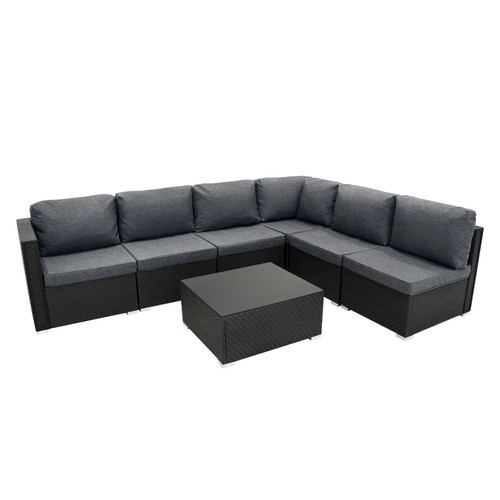 Rattan garden corner furniture - rattan,