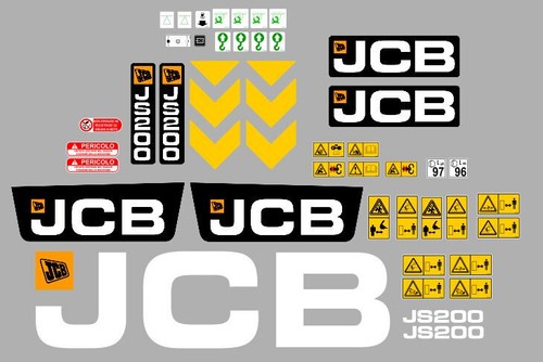 Jcb 200 decals stickers - decals,