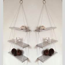 White washed rustic hanging - washed,
