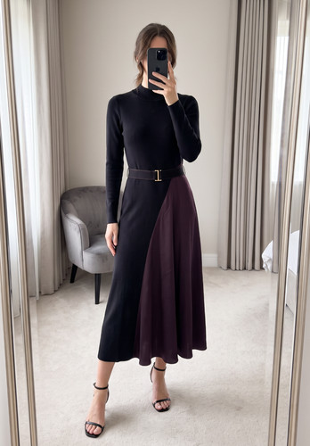 Reiss misty black - black, burgundy