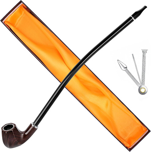 Long churchwarden tobacco pipe - tobacco,