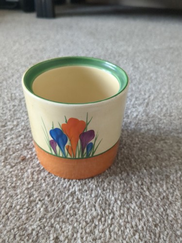 Clarice cliff preserve pot - preserve,