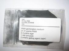 Orchid flask medium P669 mother flask and germination