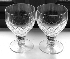 TWO STUART CRYSTAL CANON LARGE