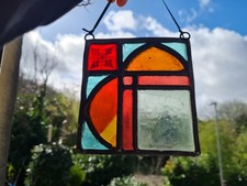 Colourful old victorian leaded