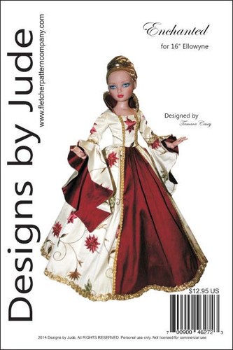 Enchanted gown doll clothes - enchanted,
