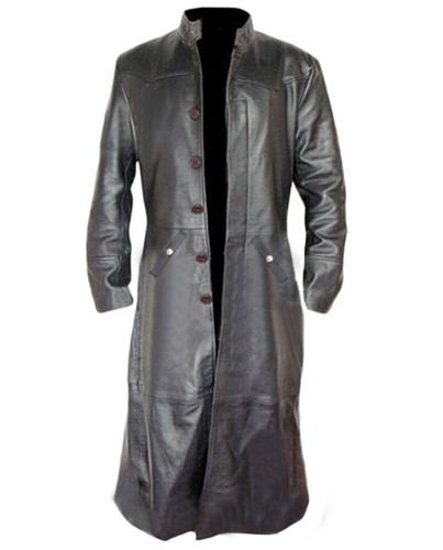Matrix coat men real - men's, leather
