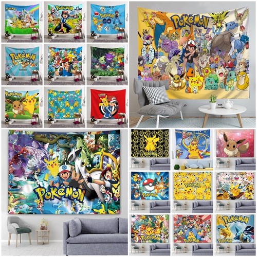 Pokemon pikachu tapestry wall - pokemon,