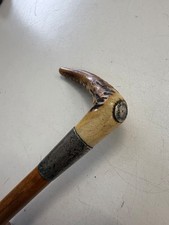 ANTIQUE SILVER MOUNTED ANTLER